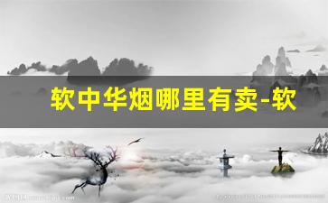 软中华烟哪里有卖-软中华烟哪里买