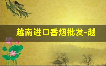 越南进口香烟批发-越南烟跨境批发