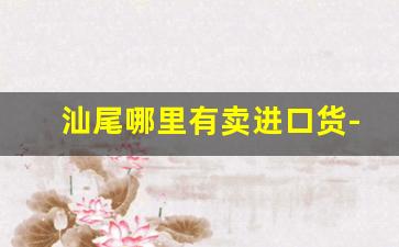 汕尾哪里有卖进口货-汕尾附近哪里有报关报价表