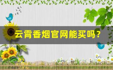 云霄香烟官网能买吗？云霄货的烟能抽吗